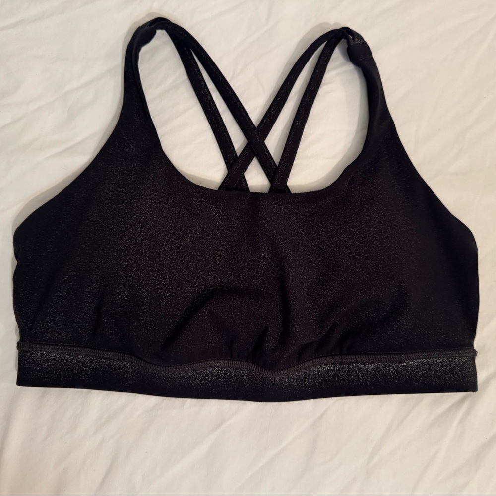 Lululemon Athletica Black Strappy Sports Bra